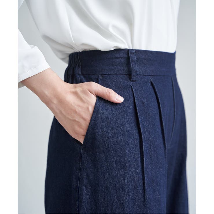 デニム／チノワイドパンツ | ikka  | 詳細画像36 