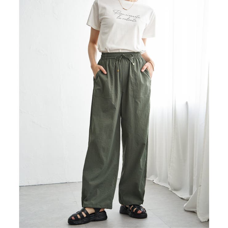 【接触冷感／速乾】ドライテックチノベイカーパンツ | ikka  | 詳細画像9 