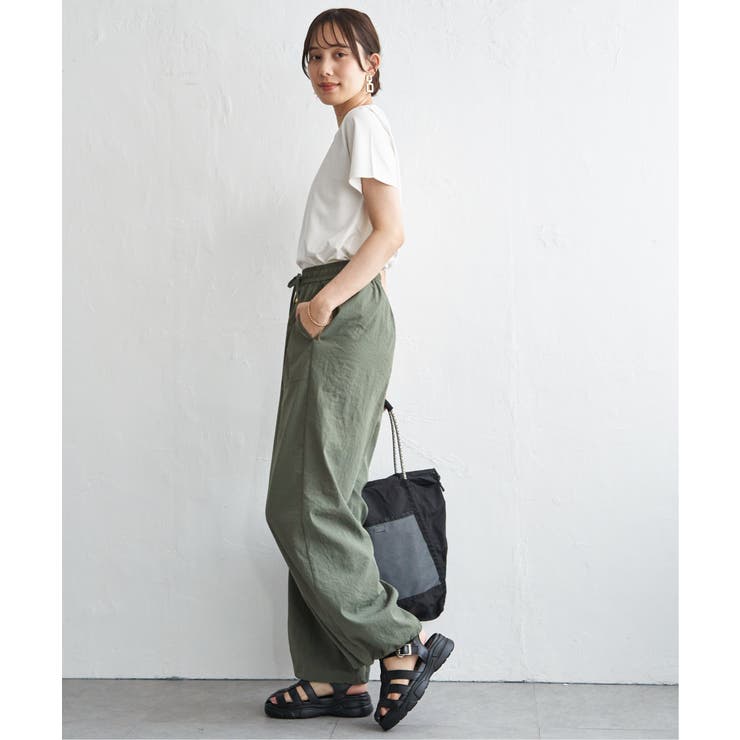 【接触冷感／速乾】ドライテックチノベイカーパンツ | ikka  | 詳細画像12 