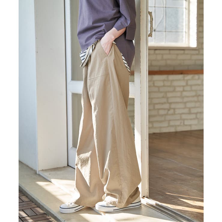 【接触冷感／速乾】ドライテックチノベイカーパンツ | ikka  | 詳細画像16 