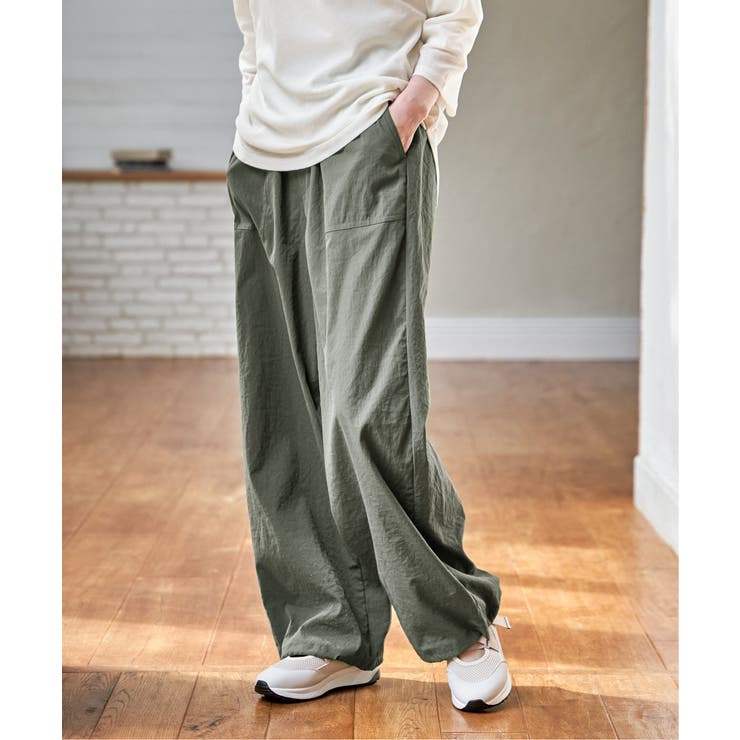 【接触冷感／速乾】ドライテックチノベイカーパンツ | ikka  | 詳細画像3 