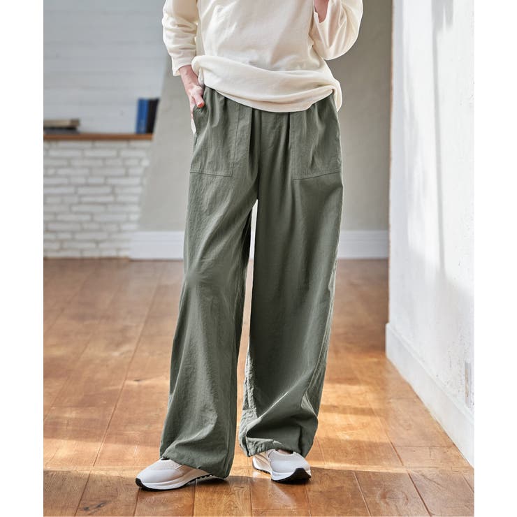 【接触冷感／速乾】ドライテックチノベイカーパンツ | ikka  | 詳細画像4 