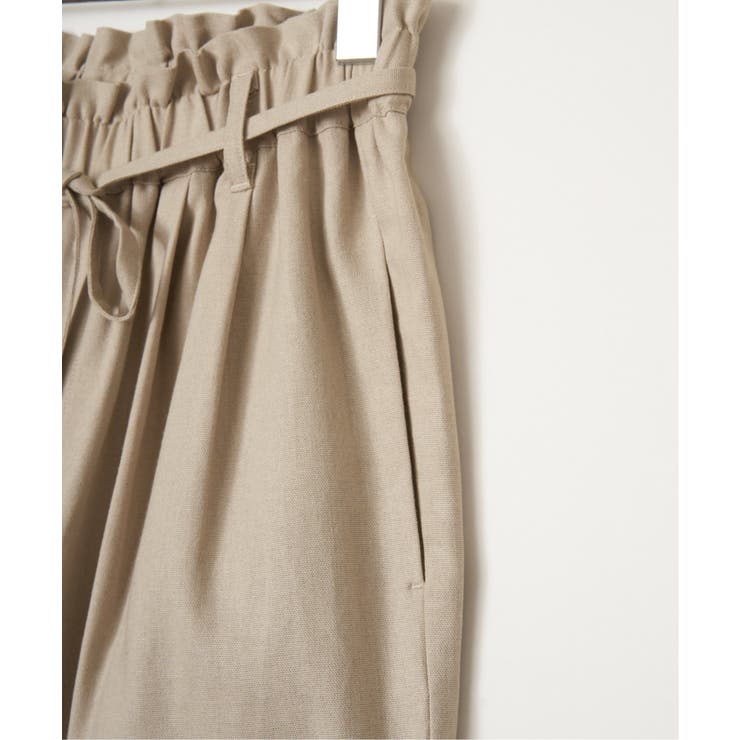 麻混ベルト付きイージーパンツ | ikka  | 詳細画像36 