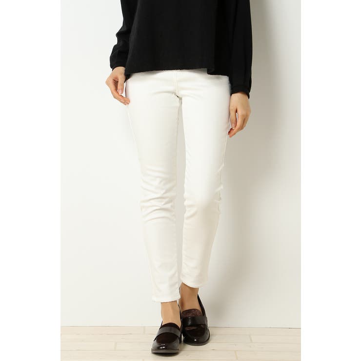 ホワイト | ボンディングスキニー | ikka 