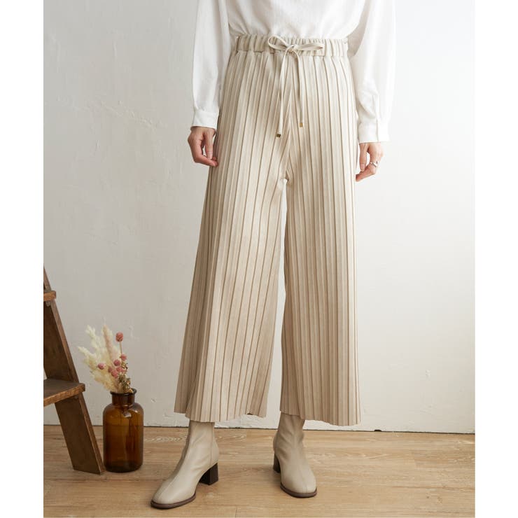 【親子コーデ】スエードライクプリーツワイドパンツ | ikka  | 詳細画像7 