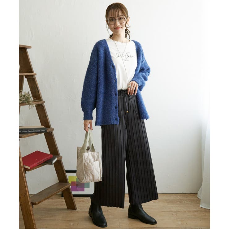 【親子コーデ】スエードライクプリーツワイドパンツ | ikka  | 詳細画像11 