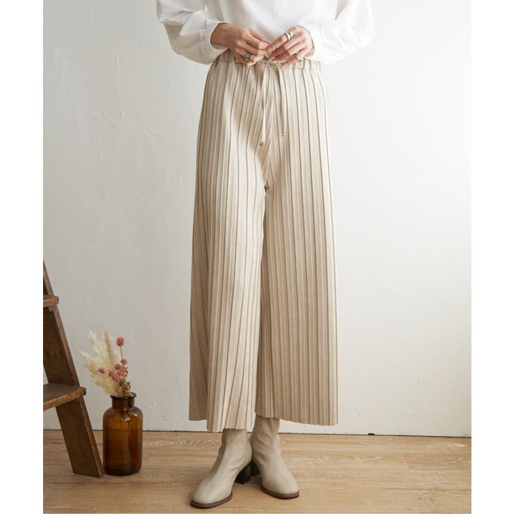 【親子コーデ】スエードライクプリーツワイドパンツ | ikka  | 詳細画像16 