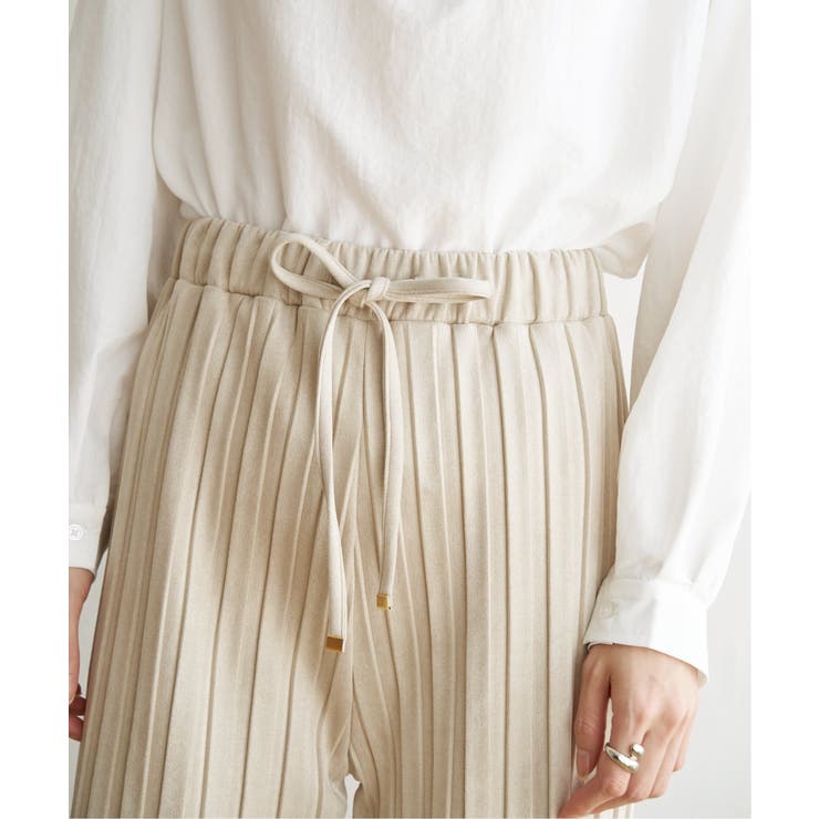 【親子コーデ】スエードライクプリーツワイドパンツ | ikka  | 詳細画像17 