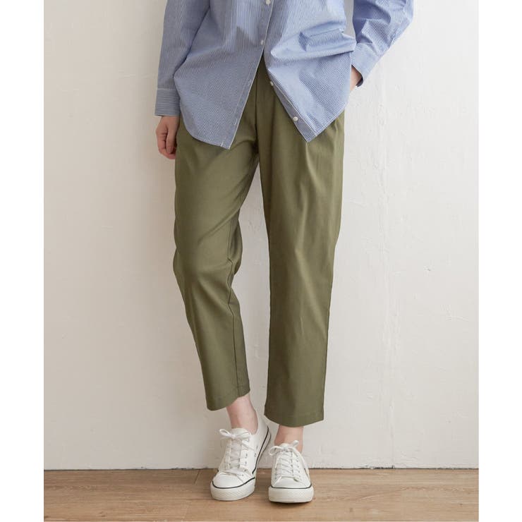 オリーブ | GOKU楽パンツ ストレッチテーパード | ikka 