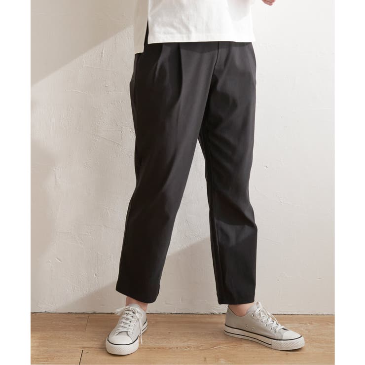 ブラック | GOKU楽パンツ ストレッチテーパード | ikka 