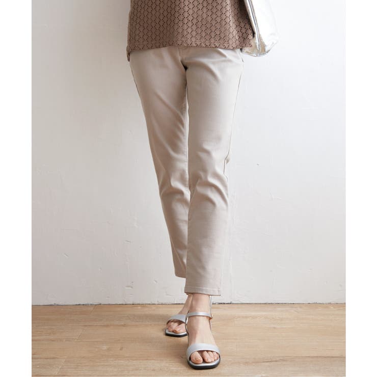 ベージュ | GOKU楽ストレッチスキニーパンツ | ikka 