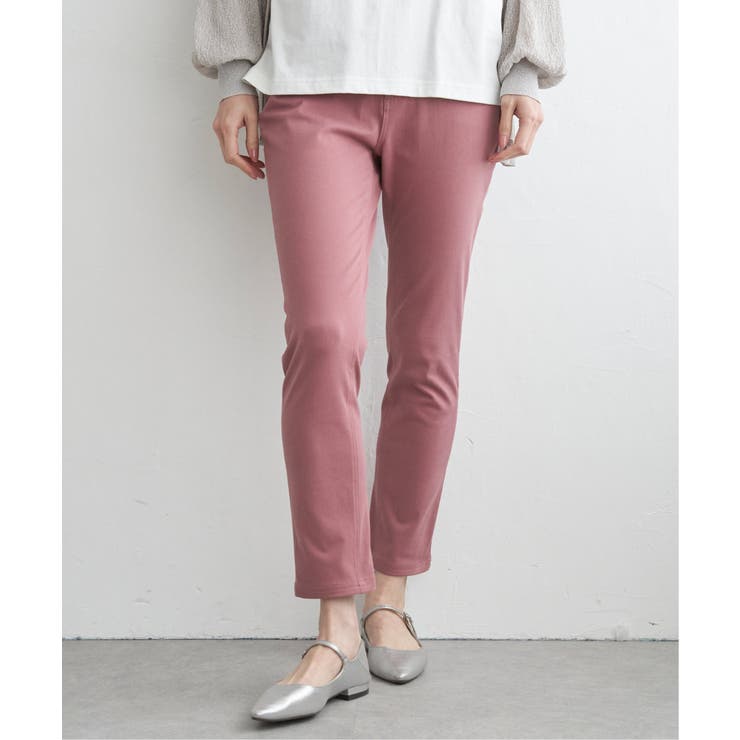 スモーキーピンク | GOKU楽パンツ ストレッチスキニー | ikka 