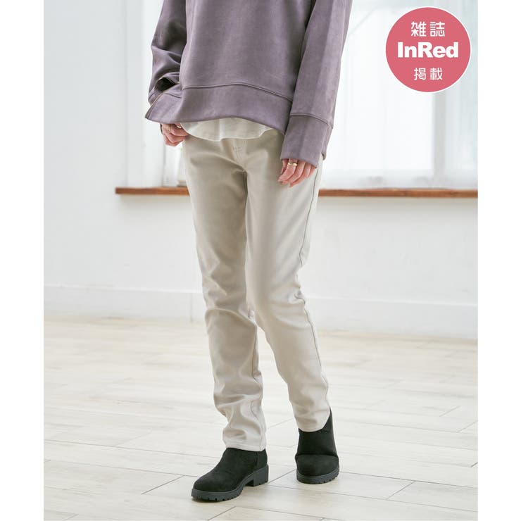 【雑誌InRed12月号掲載】GOKU楽パンツ ボンディングスキニー | ikka  | 詳細画像1 