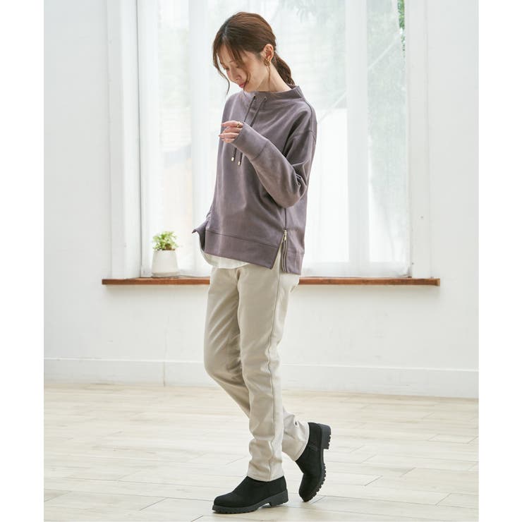 【雑誌InRed12月号掲載】GOKU楽パンツ ボンディングスキニー | ikka  | 詳細画像3 