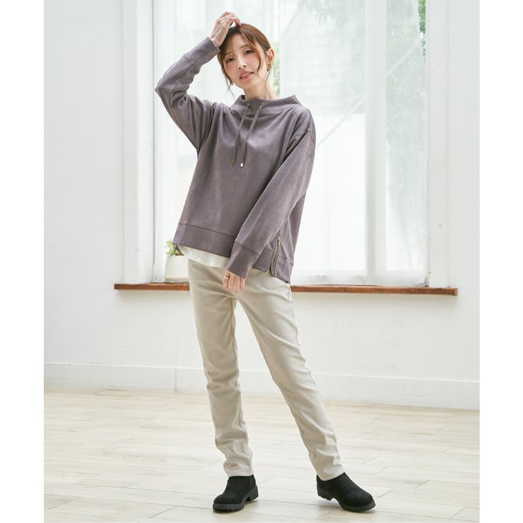 【雑誌InRed12月号掲載】GOKU楽パンツ ボンディングスキニー | ikka  | 詳細画像4 