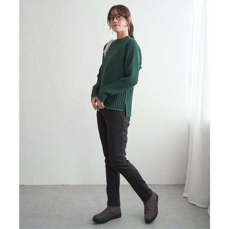 【雑誌InRed12月号掲載】GOKU楽パンツ ボンディングスキニー | ikka  | 詳細画像15 