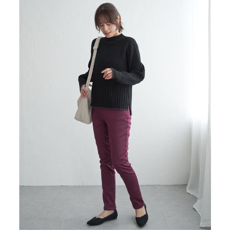 【雑誌InRed12月号掲載】GOKU楽パンツ ボンディングスキニー | ikka  | 詳細画像16 