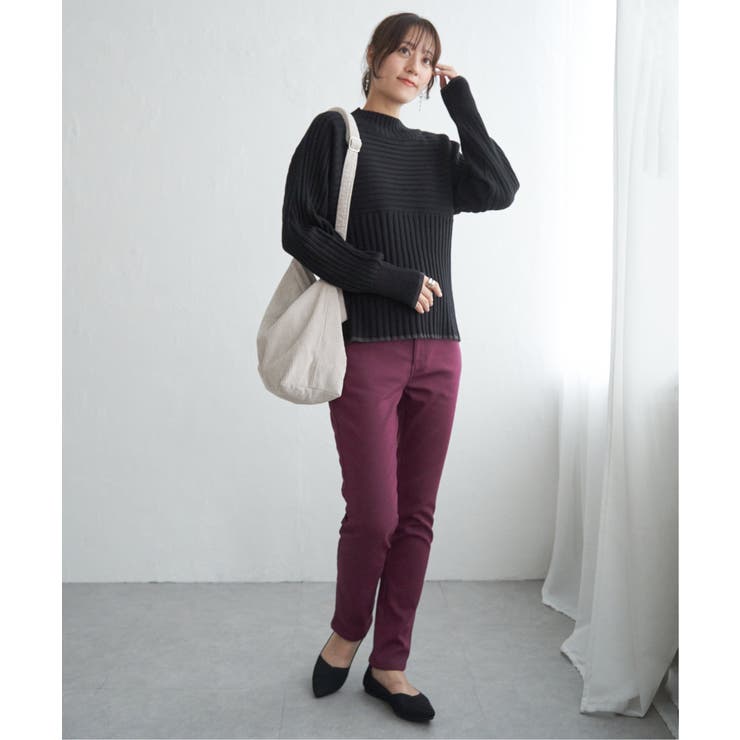 【雑誌InRed12月号掲載】GOKU楽パンツ ボンディングスキニー | ikka  | 詳細画像17 