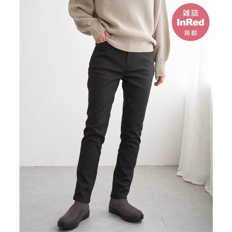 ブラック | 【雑誌InRed12月号掲載】GOKU楽パンツ ボンディングスキニー | ikka 