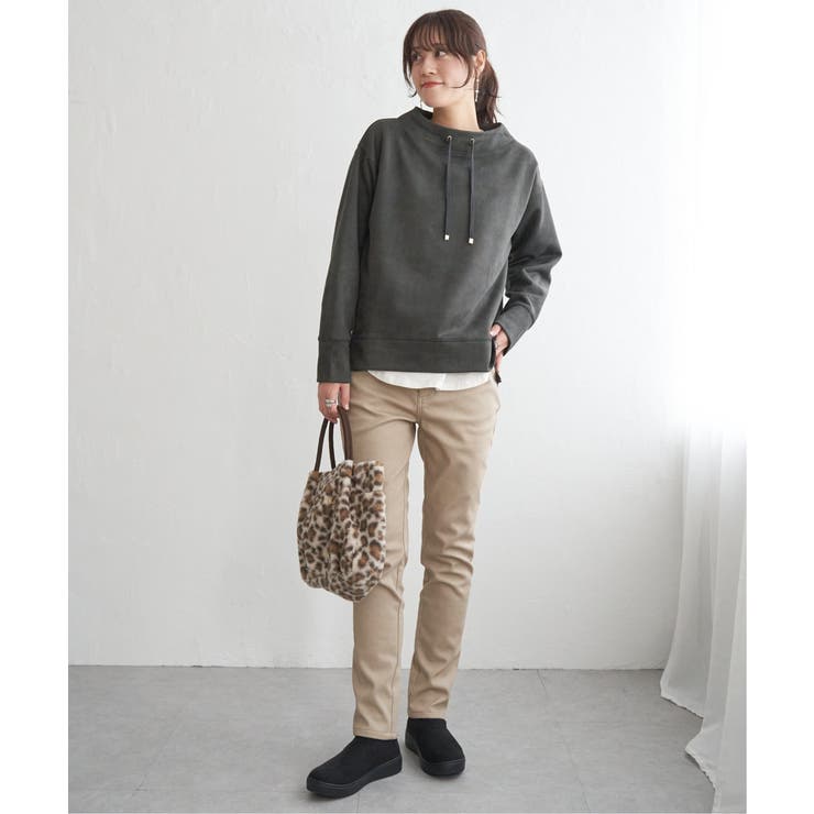 【雑誌InRed12月号掲載】GOKU楽パンツ ボンディングスキニー | ikka  | 詳細画像27 