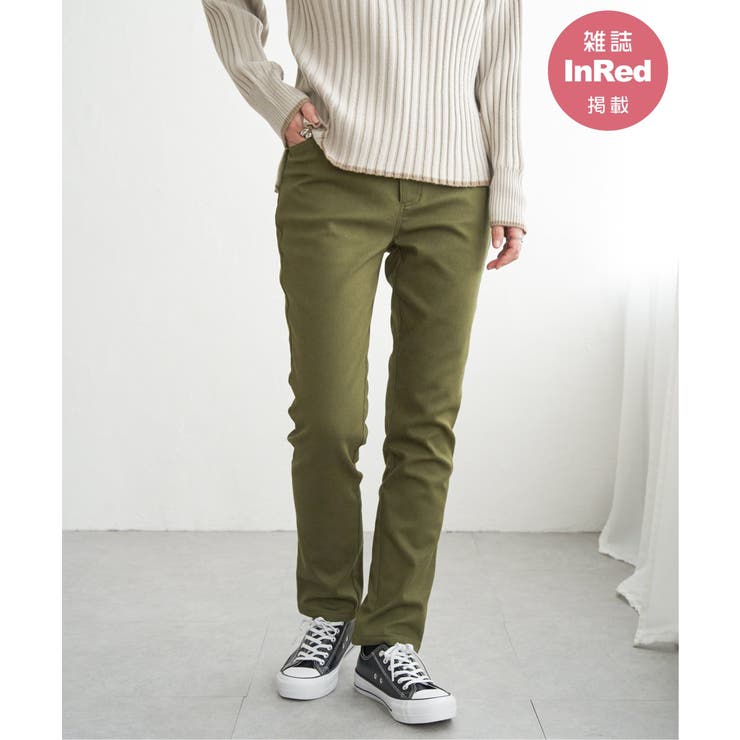 カーキ | 【雑誌InRed12月号掲載】GOKU楽パンツ ボンディングスキニー | ikka 