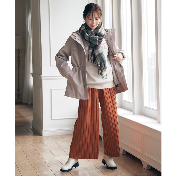 【雑誌InRed12月号掲載】スエードライクプリーツワイドパンツ【親子コーデ】 | ikka  | 詳細画像12 