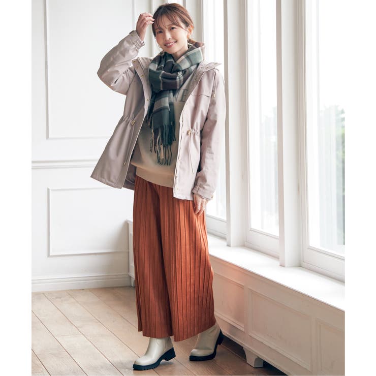 【雑誌InRed12月号掲載】スエードライクプリーツワイドパンツ【親子コーデ】 | ikka  | 詳細画像13 