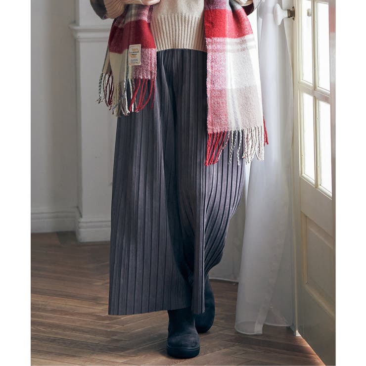 【雑誌InRed12月号掲載】スエードライクプリーツワイドパンツ【親子コーデ】 | ikka  | 詳細画像17 