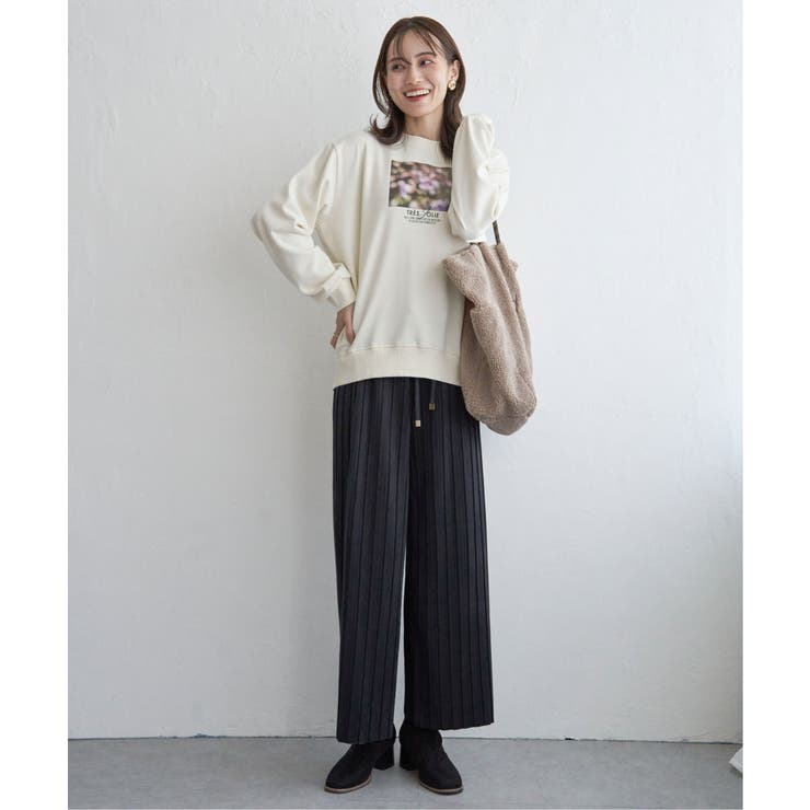 【雑誌InRed12月号掲載】スエードライクプリーツワイドパンツ【親子コーデ】 | ikka  | 詳細画像28 