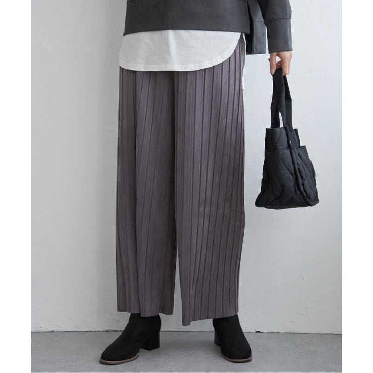 【雑誌InRed12月号掲載】スエードライクプリーツワイドパンツ【親子コーデ】 | ikka  | 詳細画像42 