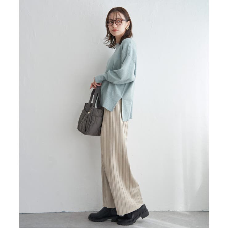 【雑誌InRed12月号掲載】スエードライクプリーツワイドパンツ【親子コーデ】 | ikka  | 詳細画像46 