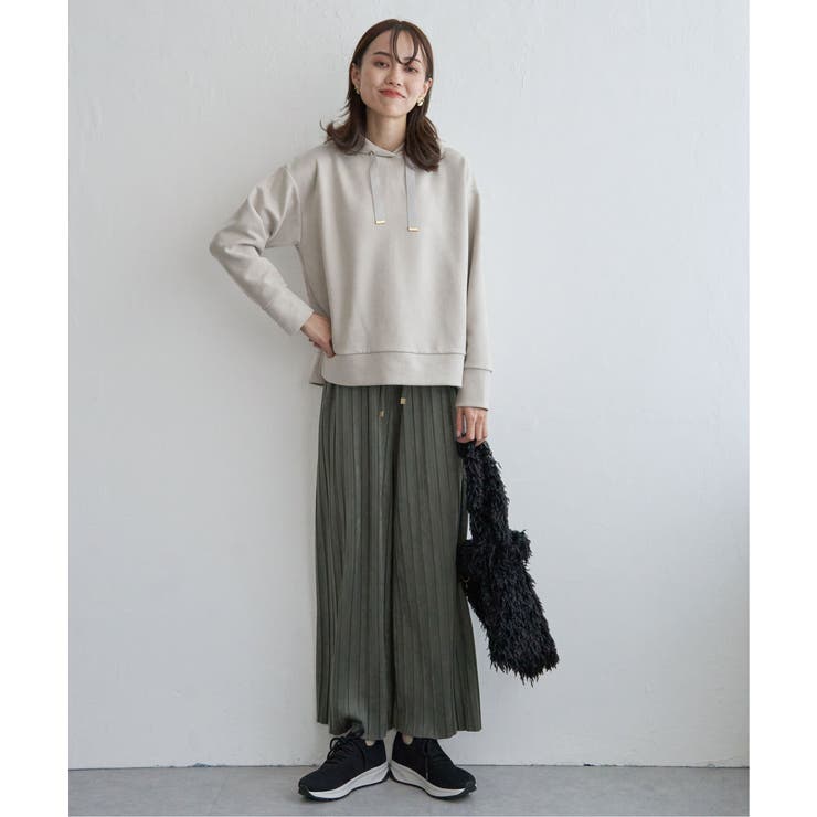 【雑誌InRed12月号掲載】スエードライクプリーツワイドパンツ【親子コーデ】 | ikka  | 詳細画像55 