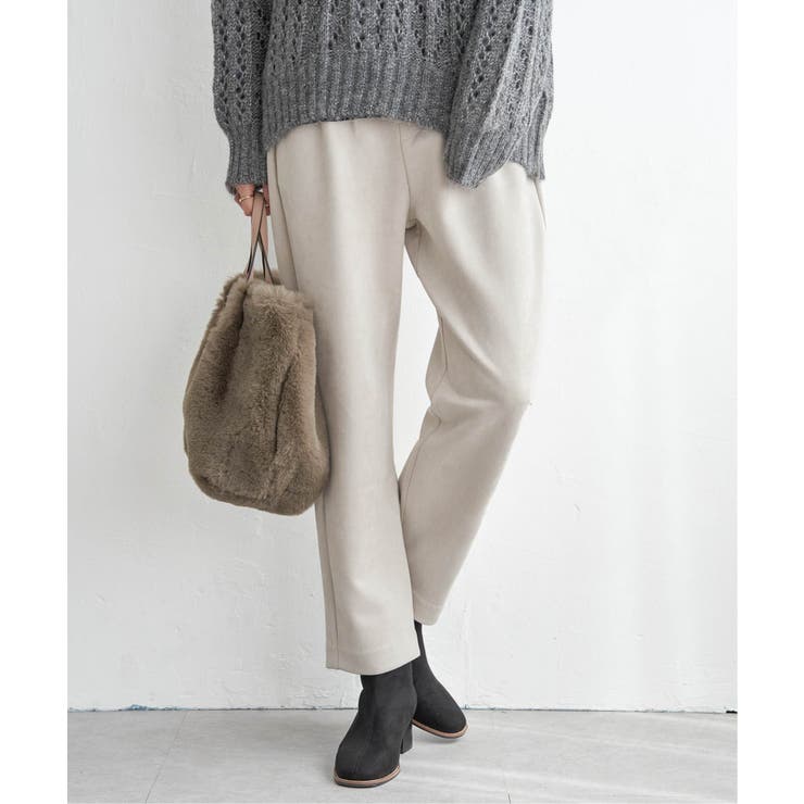 GOKU楽フェイクスエードテーパードパンツ | ikka  | 詳細画像11 