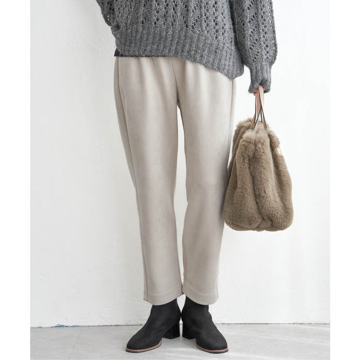 GOKU楽フェイクスエードテーパードパンツ | ikka  | 詳細画像12 