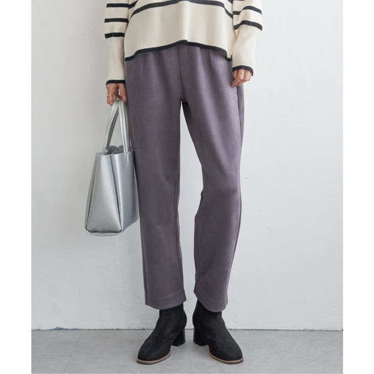 GOKU楽フェイクスエードテーパードパンツ | ikka  | 詳細画像18 