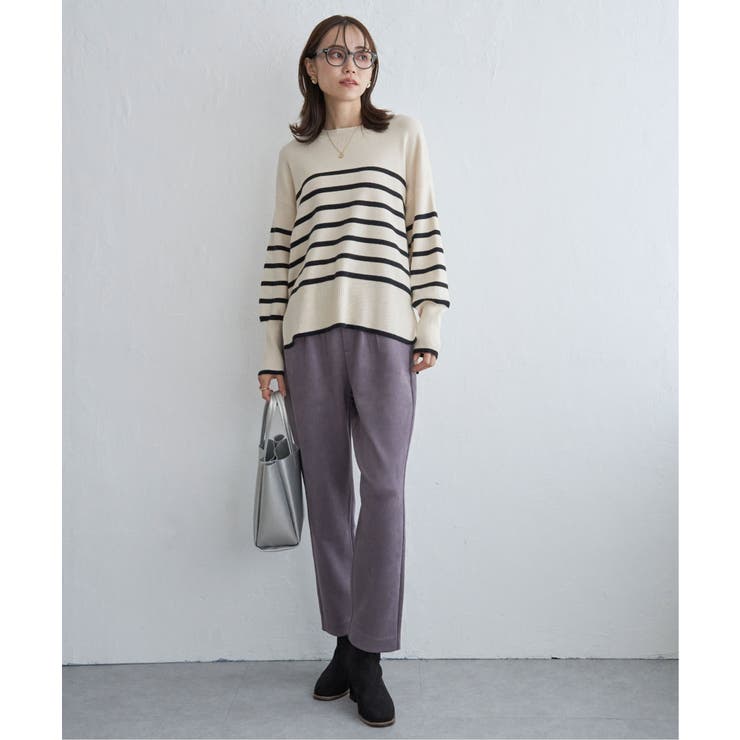 GOKU楽フェイクスエードテーパードパンツ | ikka  | 詳細画像19 