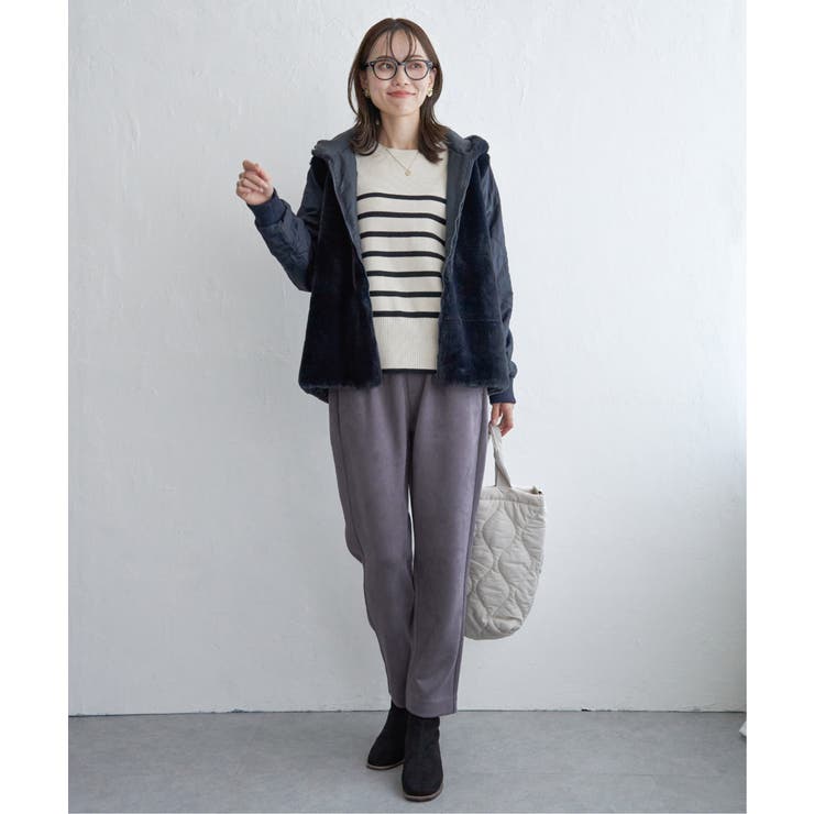 GOKU楽フェイクスエードテーパードパンツ | ikka  | 詳細画像20 