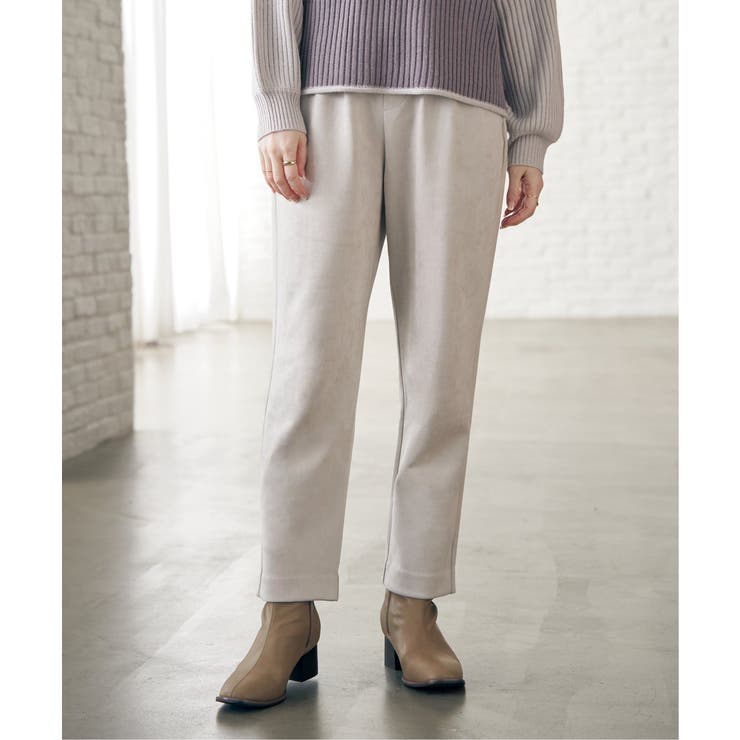 GOKU楽フェイクスエードテーパードパンツ | ikka  | 詳細画像3 