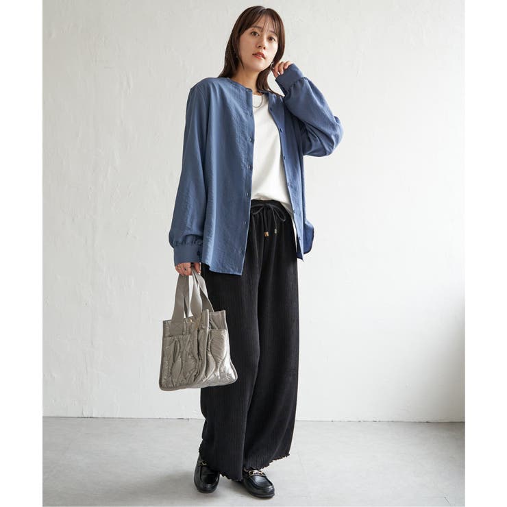 ジャガードプリーツワイドパンツ | ikka  | 詳細画像16 