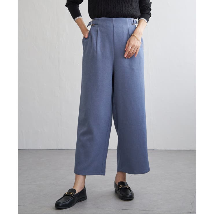 ツイルサイドベルトワイドパンツ | ikka  | 詳細画像14 