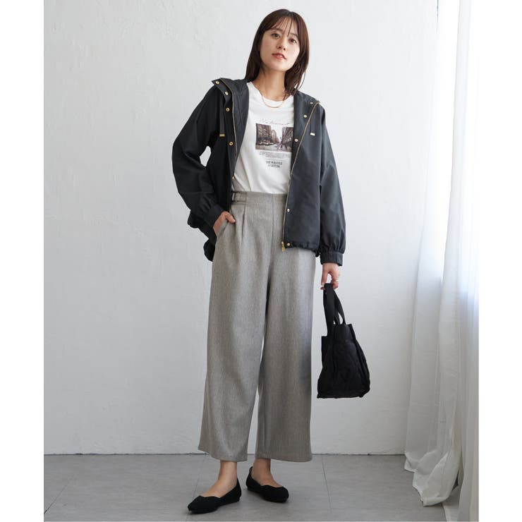 ツイルサイドベルトワイドパンツ | ikka  | 詳細画像18 