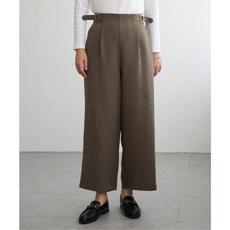 ツイルサイドベルトワイドパンツ | ikka  | 詳細画像20 