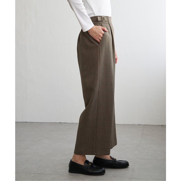 ツイルサイドベルトワイドパンツ | ikka  | 詳細画像24 