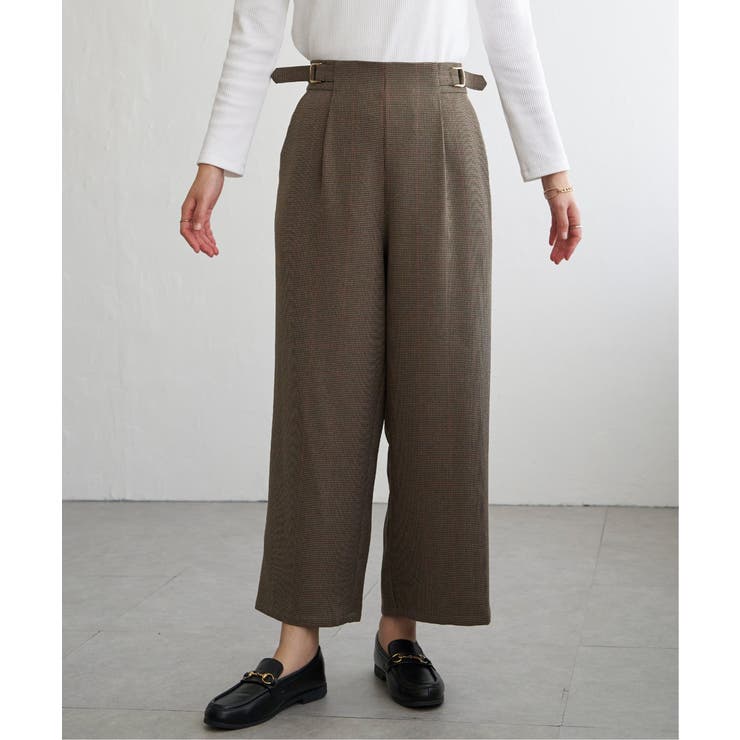 ツイルサイドベルトワイドパンツ | ikka  | 詳細画像26 