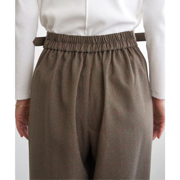 ツイルサイドベルトワイドパンツ | ikka  | 詳細画像28 