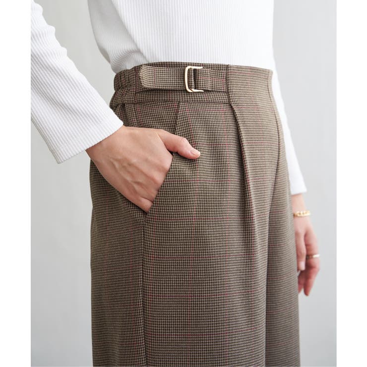 ツイルサイドベルトワイドパンツ | ikka  | 詳細画像29 