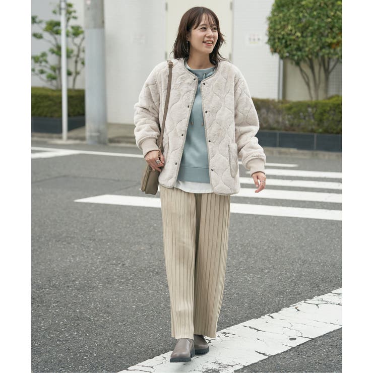 【雑誌InRed12月号掲載】スエードライクプリーツワイドパンツ【親子コーデ】  | ikka  | 詳細画像13 