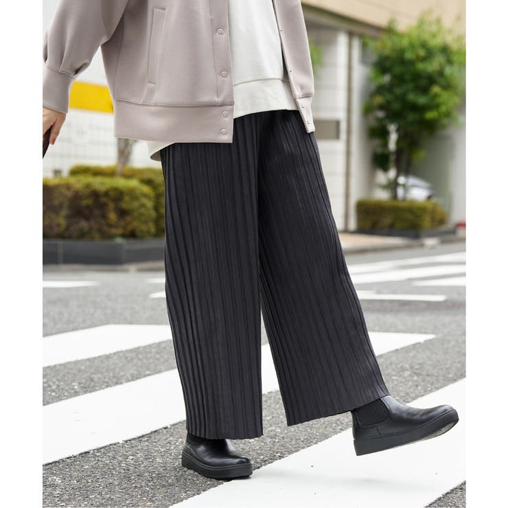 【雑誌InRed12月号掲載】スエードライクプリーツワイドパンツ【親子コーデ】  | ikka  | 詳細画像17 