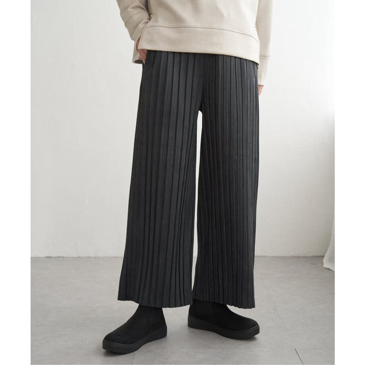 【雑誌InRed12月号掲載】スエードライクプリーツワイドパンツ【親子コーデ】  | ikka  | 詳細画像20 