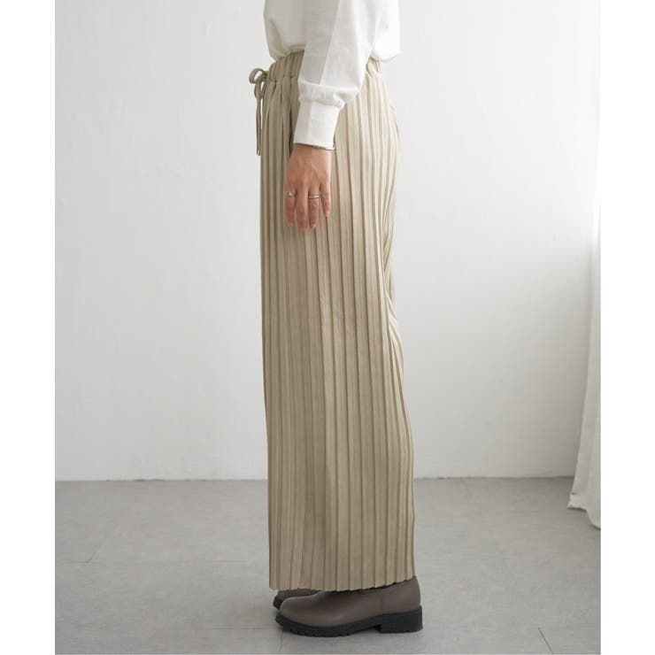 【雑誌InRed12月号掲載】スエードライクプリーツワイドパンツ【親子コーデ】  | ikka  | 詳細画像30 